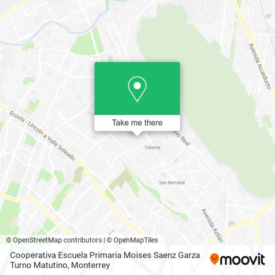 Cooperativa Escuela Primaria Moises Saenz Garza Turno Matutino map