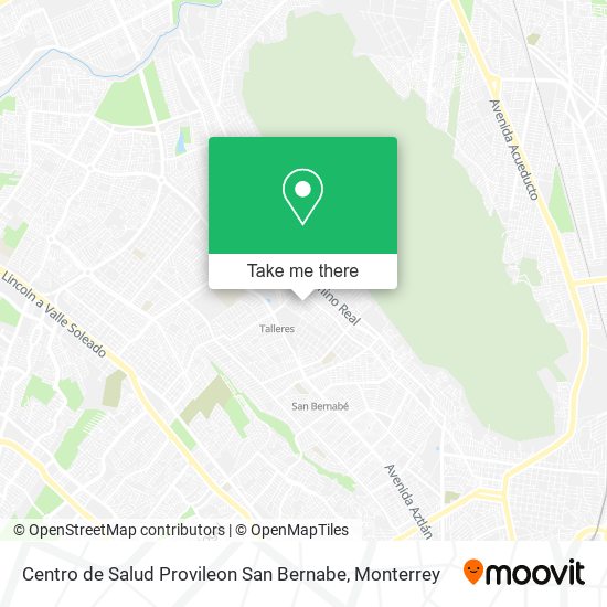 Mapa de Centro de Salud Provileon San Bernabe