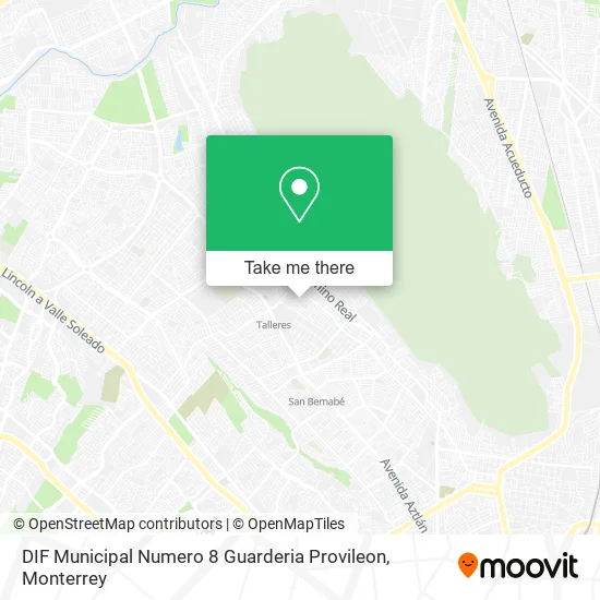 Mapa de DIF Municipal Numero 8 Guarderia Provileon