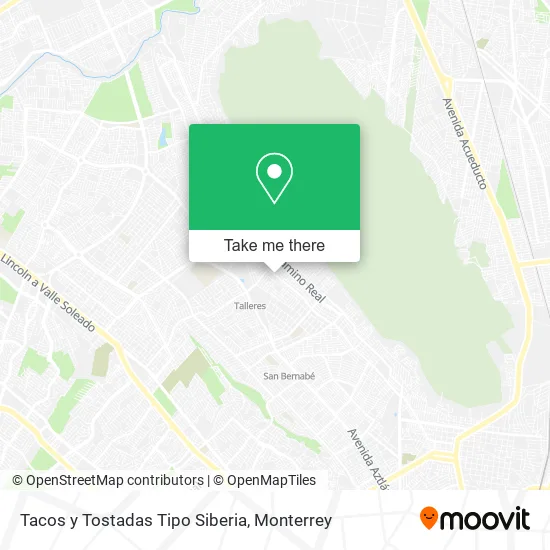 Tacos y Tostadas Tipo Siberia map