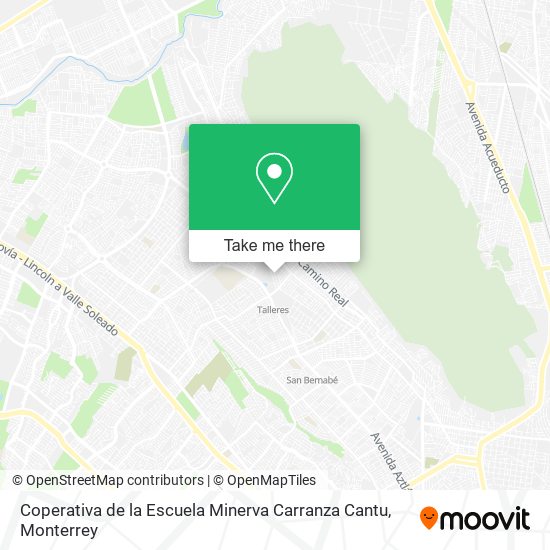 Mapa de Coperativa de la Escuela Minerva Carranza Cantu