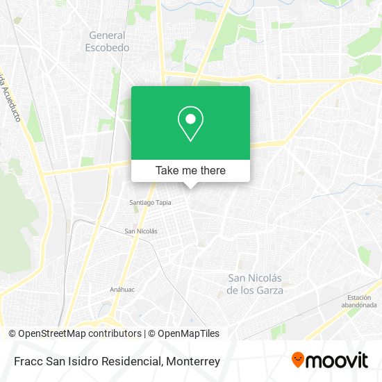 Fracc San Isidro Residencial map