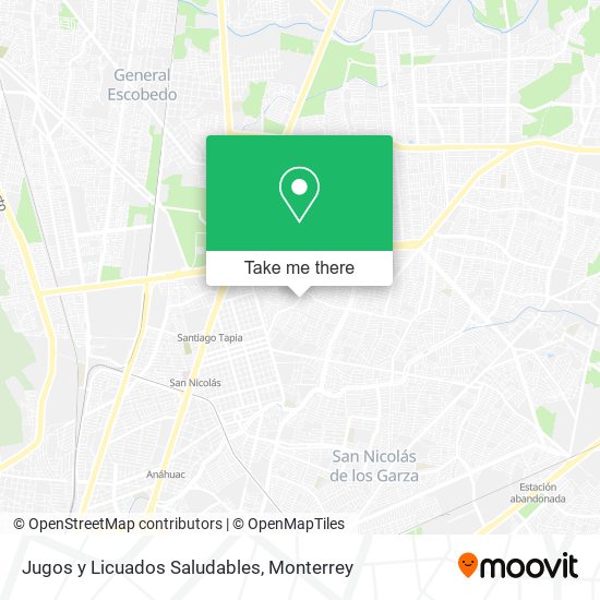 Mapa de Jugos y Licuados Saludables