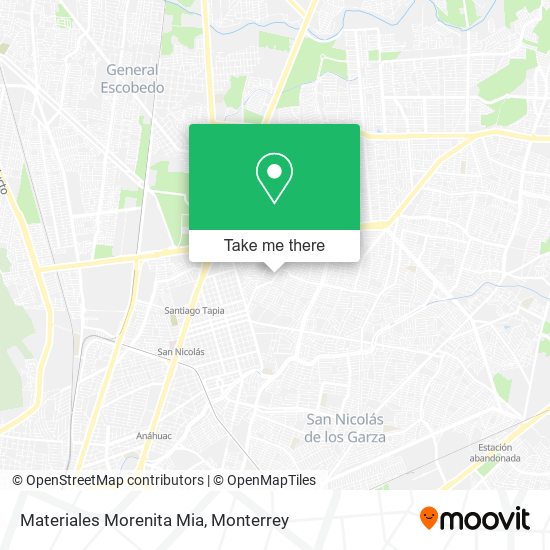 Materiales Morenita Mia map