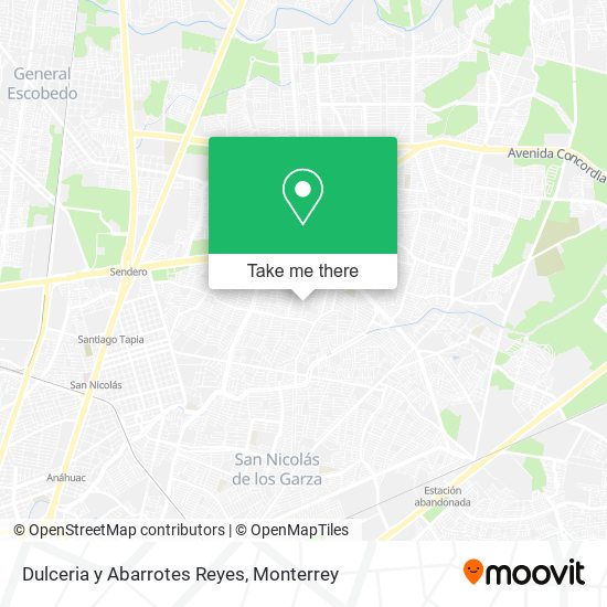 Mapa de Dulceria y Abarrotes Reyes
