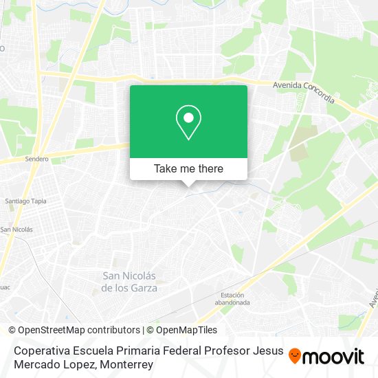 Mapa de Coperativa Escuela Primaria Federal Profesor Jesus Mercado Lopez