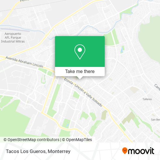 Mapa de Tacos Los Gueros