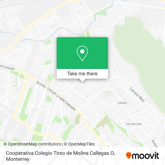 Mapa de Cooperativa Colegio Tirso de Molina Callegas O