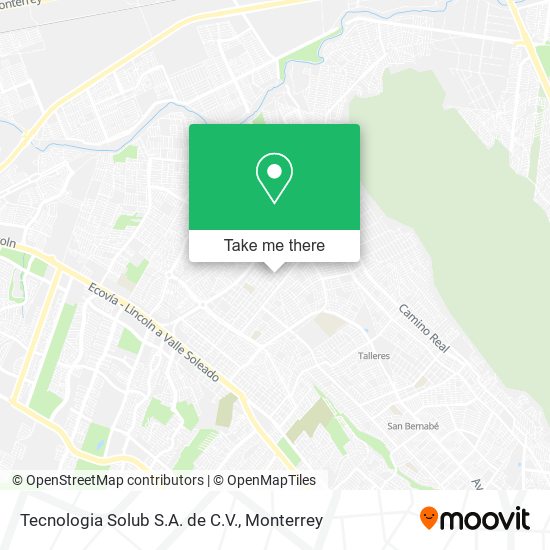 Mapa de Tecnologia Solub S.A. de C.V.