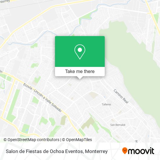 Mapa de Salon de Fiestas de Ochoa Eventos