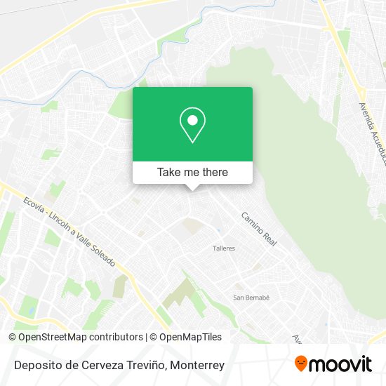 Mapa de Deposito de Cerveza Treviño
