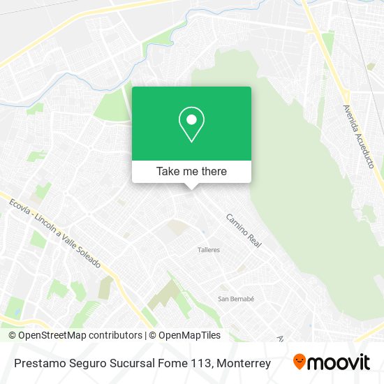 Mapa de Prestamo Seguro Sucursal Fome 113