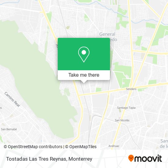 Mapa de Tostadas Las Tres Reynas