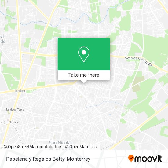 Papeleria y Regalos Betty map