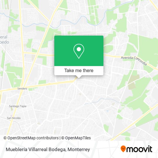 Mapa de Mueblería Villarreal Bodega