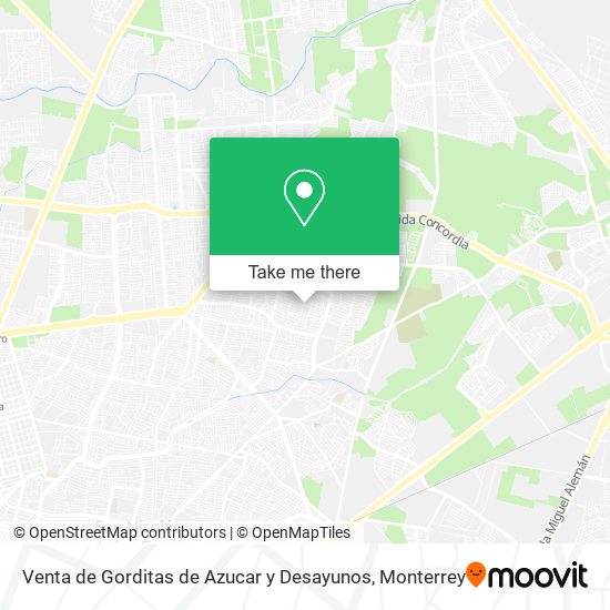 Venta de Gorditas de Azucar y Desayunos map
