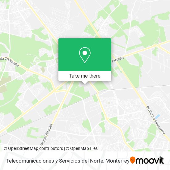 Telecomunicaciones y Servicios del Norte map