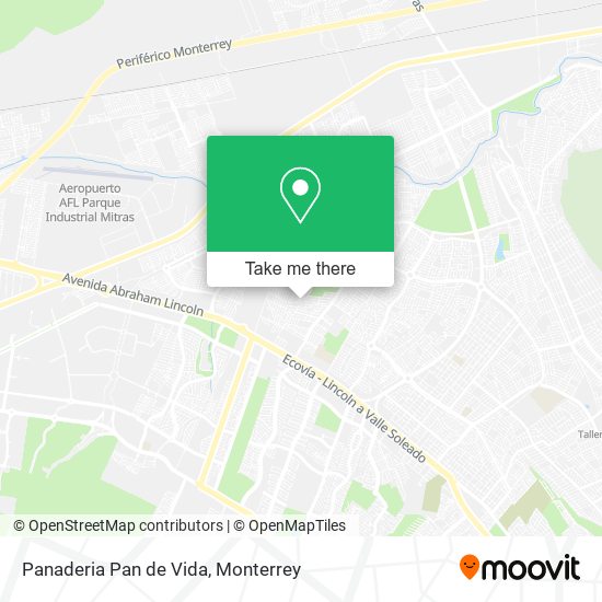 Panaderia Pan de Vida map