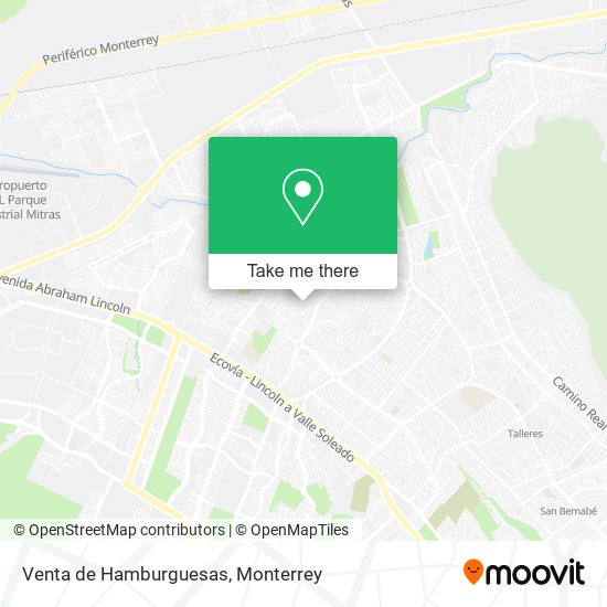 Venta de Hamburguesas map