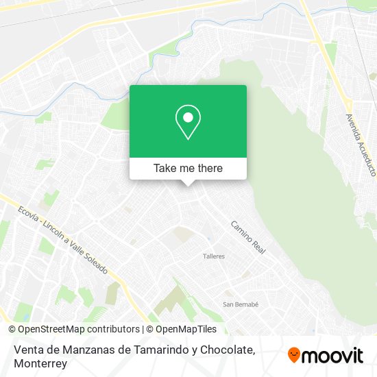 Venta de Manzanas de Tamarindo y Chocolate map