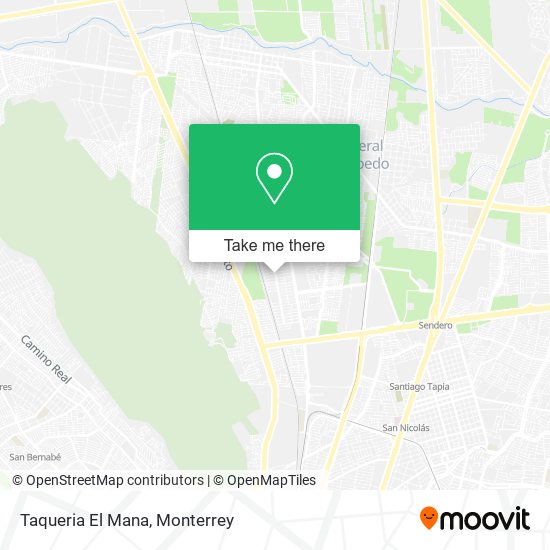 Mapa de Taqueria El Mana
