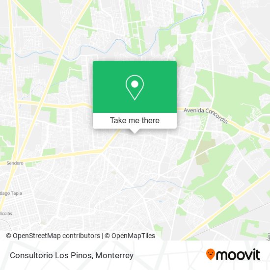 Mapa de Consultorio Los Pinos
