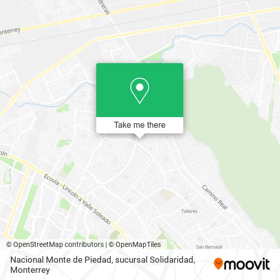 Nacional Monte de Piedad, sucursal Solidaridad map