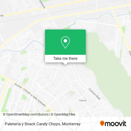 Paleteria y Snack Candy Chops map