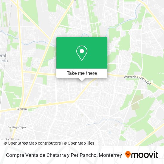 Mapa de Compra Venta de Chatarra y Pet Pancho