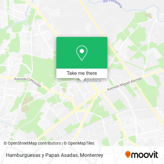 Hamburguesas y Papas Asadas map