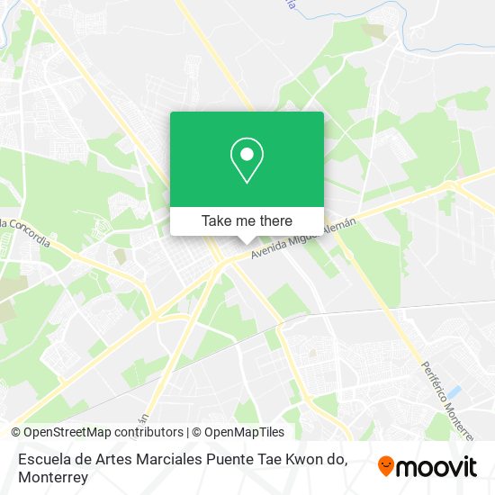 Escuela de Artes Marciales Puente Tae Kwon do map