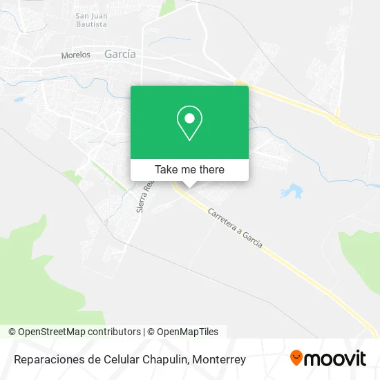 Reparaciones de Celular Chapulin map