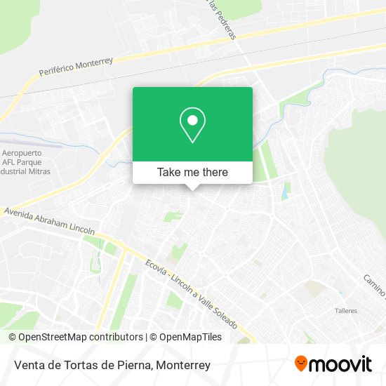 Mapa de Venta de Tortas de Pierna