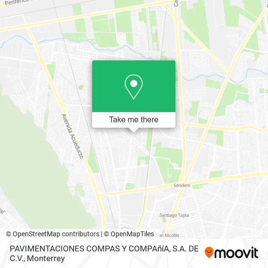 Mapa de PAVIMENTACIONES COMPAS Y COMPAñíA, S.A. DE C.V.