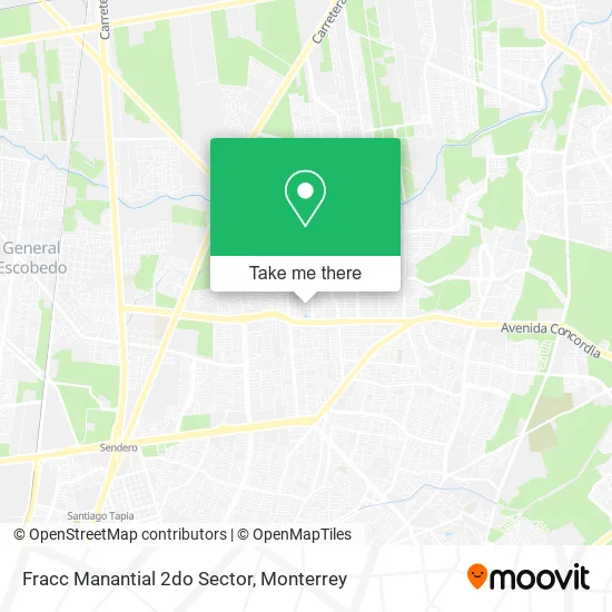 Mapa de Fracc Manantial 2do Sector