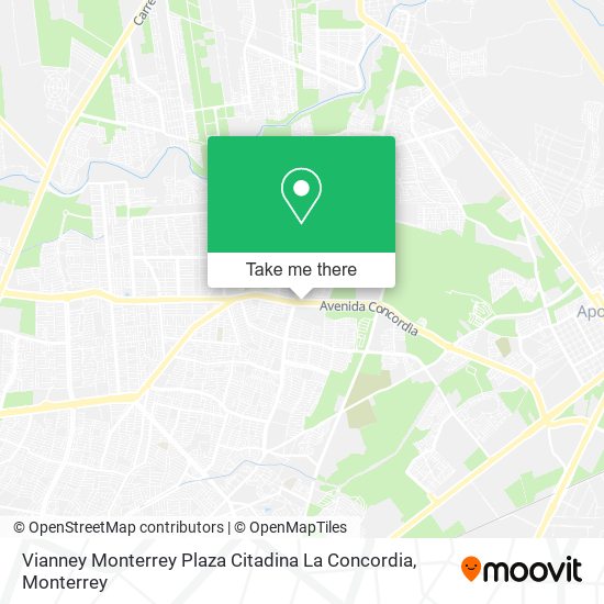Mapa de Vianney Monterrey Plaza Citadina La Concordia