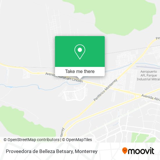 Proveedora de Belleza Betsary map