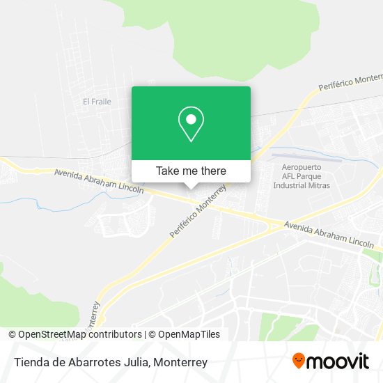Tienda de Abarrotes Julia map