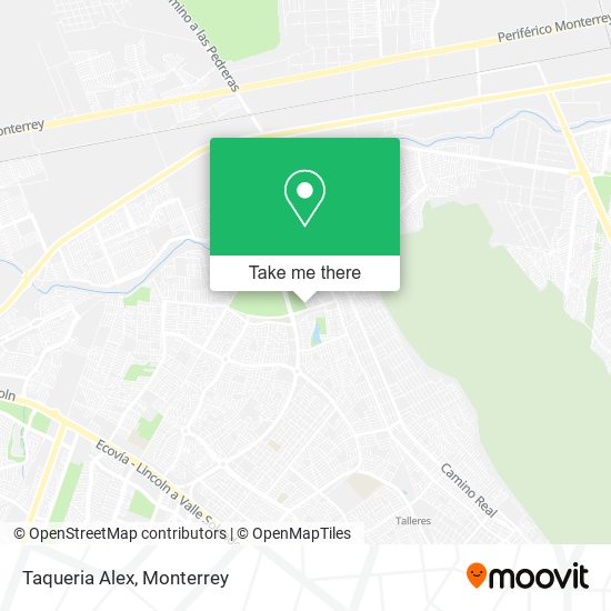 Mapa de Taqueria Alex