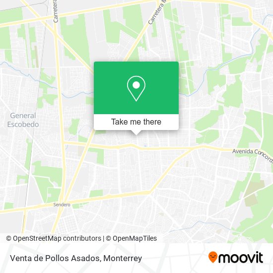 Venta de Pollos Asados map