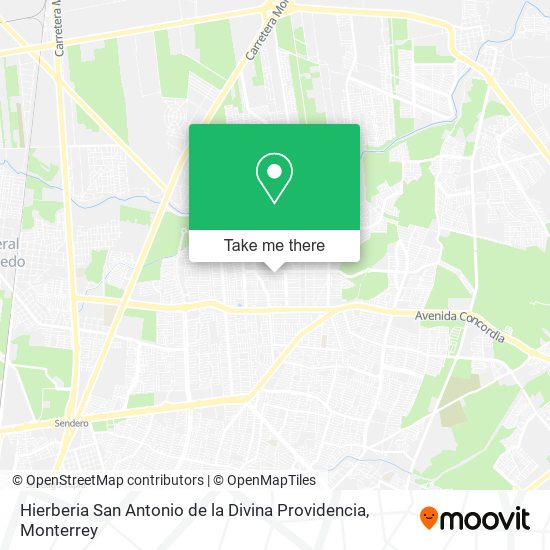 Hierberia San Antonio de la Divina Providencia map