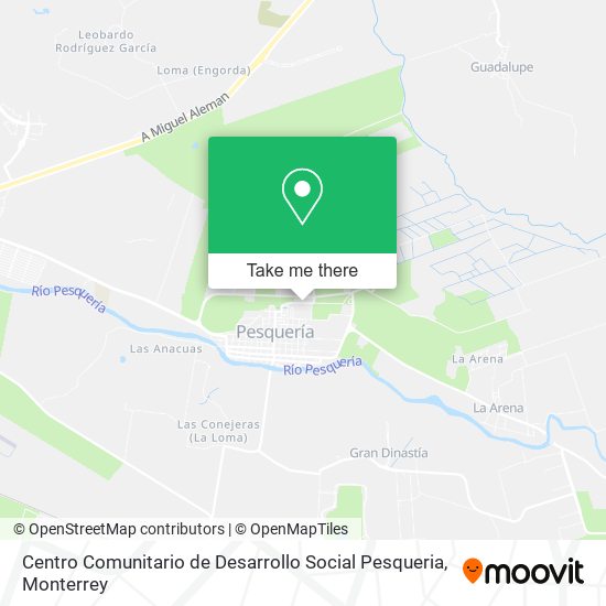 Centro Comunitario de Desarrollo Social Pesqueria map