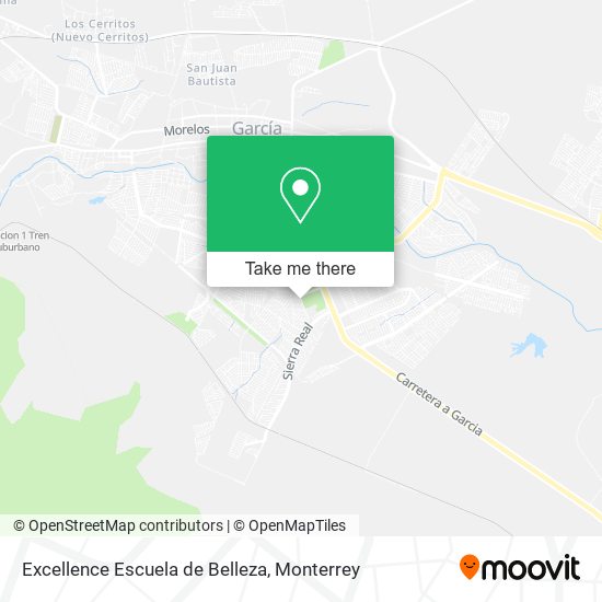 Excellence Escuela de Belleza map