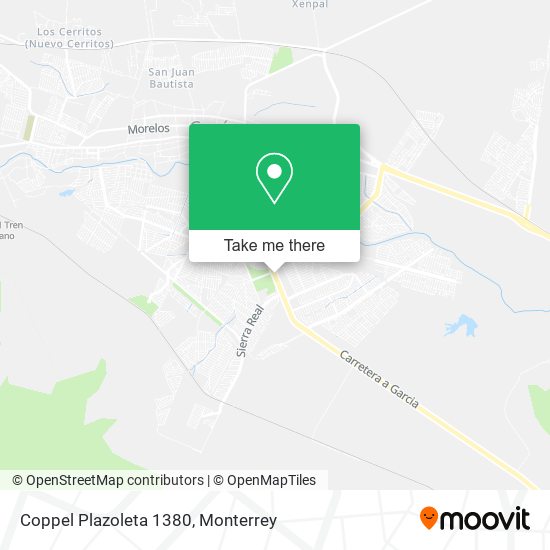 Coppel Plazoleta 1380 map