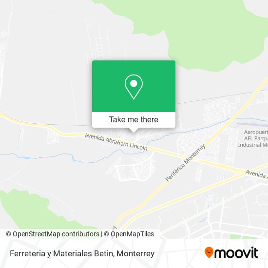 Ferreteria y Materiales Betin map