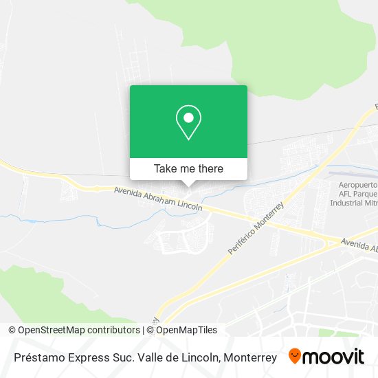 Préstamo Express Suc. Valle de Lincoln map