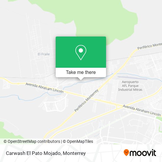 Carwash El Pato Mojado map