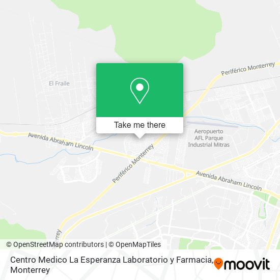 Mapa de Centro Medico La Esperanza Laboratorio y Farmacia