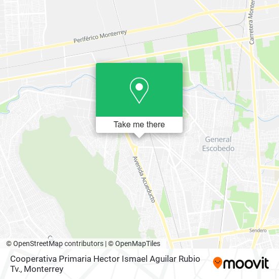 Mapa de Cooperativa Primaria Hector Ismael Aguilar Rubio Tv.