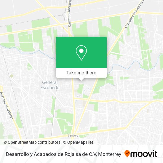 Desarrollo y Acabados de Roja sa de C.V map
